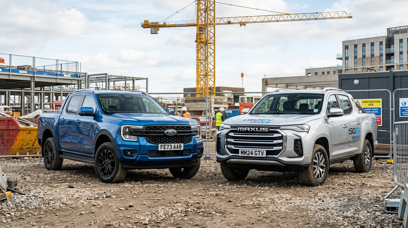 Used Electric Pickups 2026: Ford Ranger LT vs Maxus T90EV for UK Sites