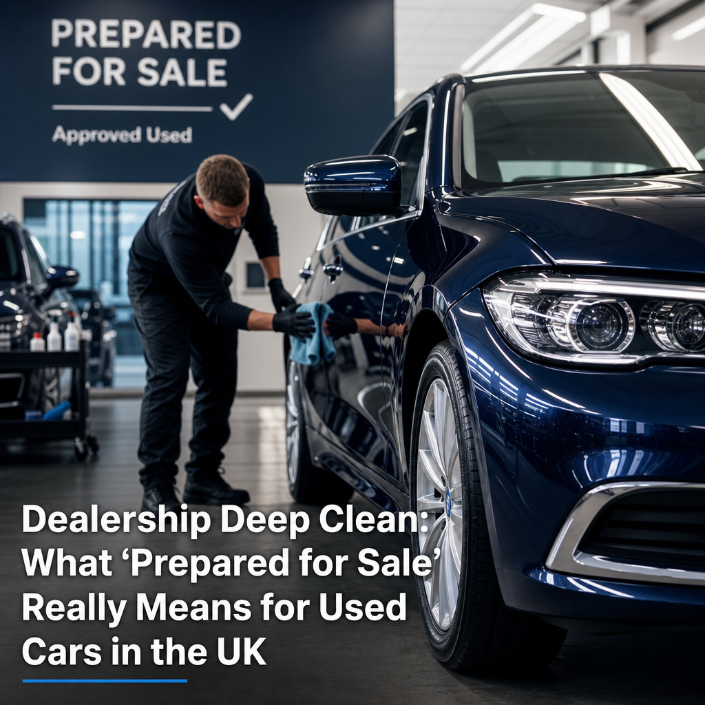 Dealership Deep Clean: What 'Prepared for Sale' Really Means for Used Cars in the UK