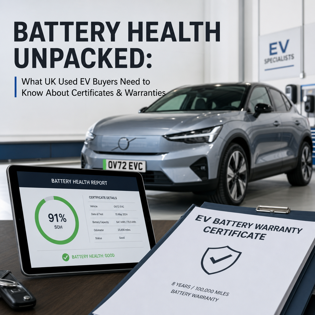 Battery Health Unpacked: What UK Used EV Buyers Need to Know About Certificates & Warranties