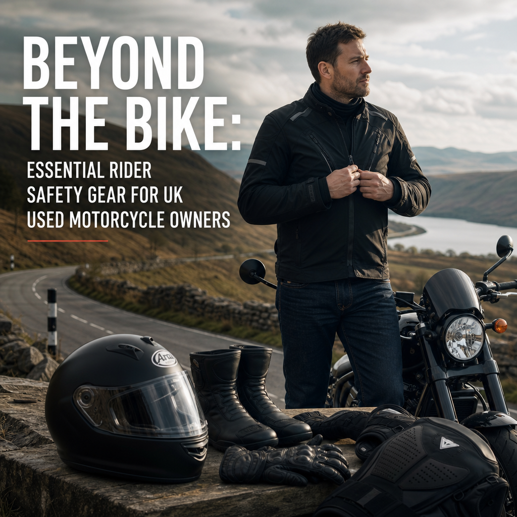 Beyond the Bike: Essential Rider Safety Gear for UK Used Motorcycle Owners