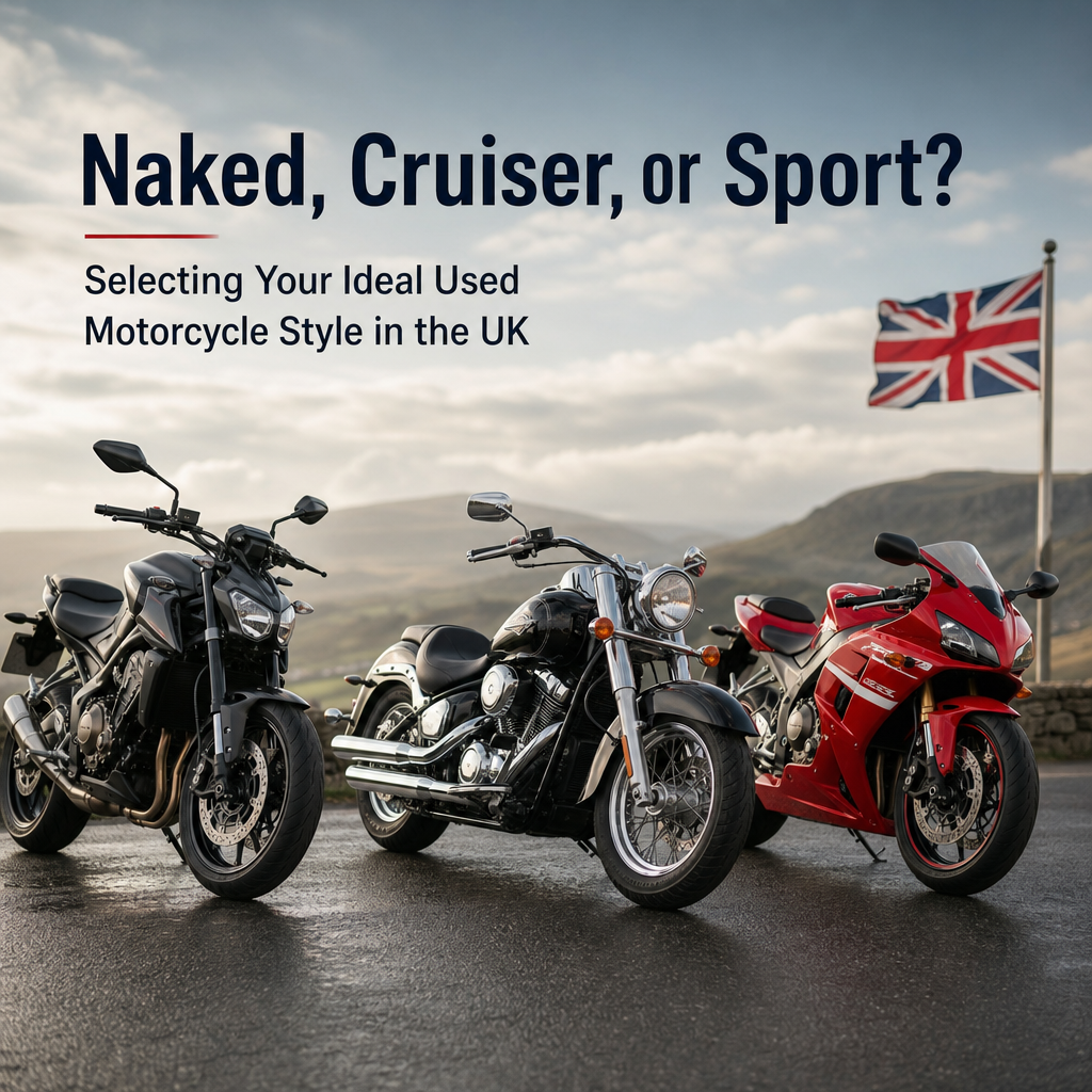 Naked, Cruiser, or Sport? Selecting Your Ideal Used Motorcycle Style in the UK