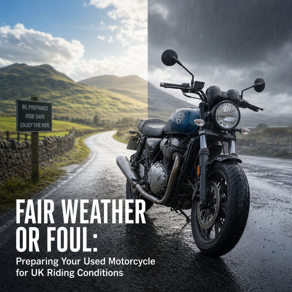 Fair Weather or Foul: Preparing Your Used Motorcycle for UK Riding Conditions