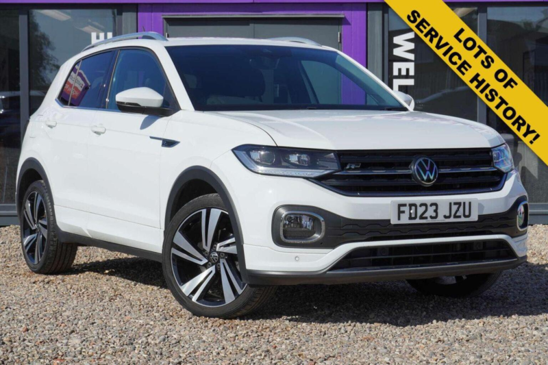 2023 Volkswagen T-Cross 1.0 Tsi R-Line Euro 6 (s/s) 5dr in White — image 1