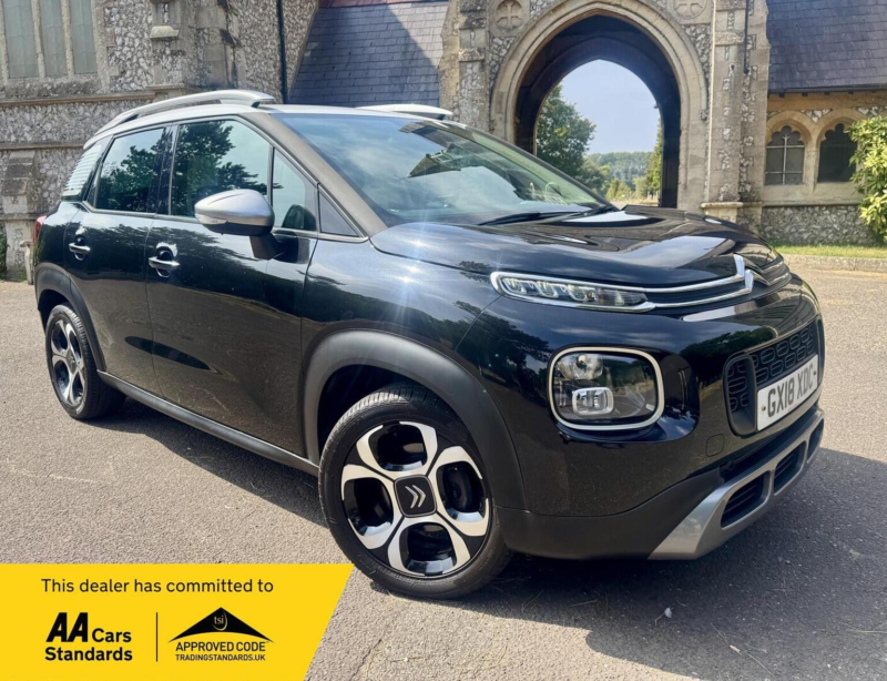 2018 Citroen C3 Aircross 1.2 Puretech Flair Euro 6 (s/s) 5dr in Black — image 1