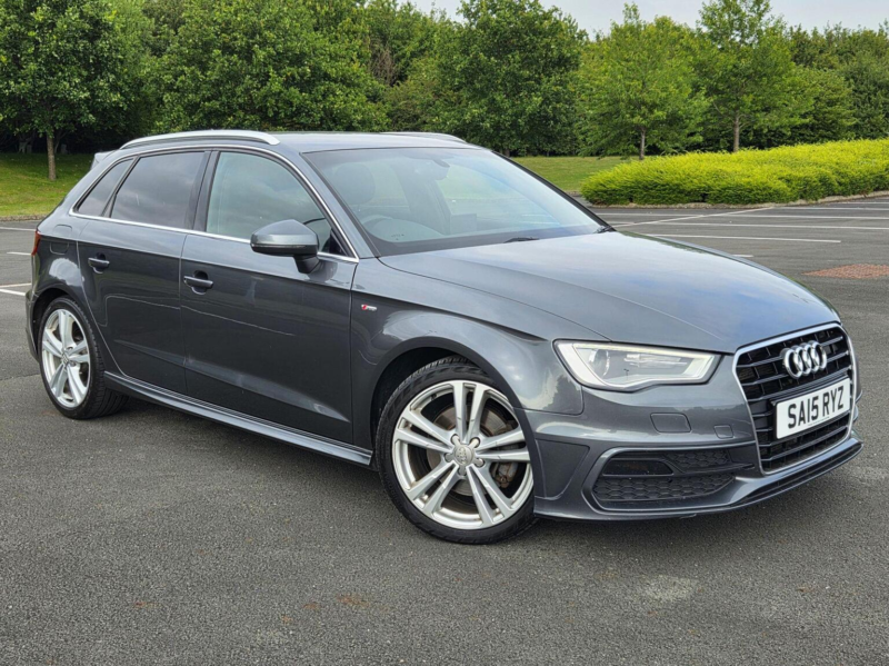 2015 Audi A3 2.0 Tdi S Line Sportback S Tronic Quattro Euro 6 (s/s) 5dr in Grey — image 1