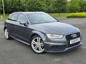 2015 Audi A3 2.0 Tdi S Line Sportback S Tronic Quattro Euro 6 (s/s) 5dr in Grey — image 2