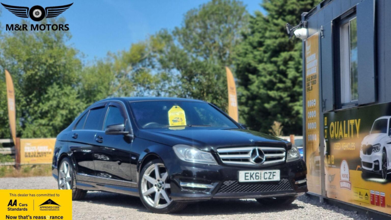 2011 Mercedes-Benz C Class 1.8 C180 Blueefficiency Sport Edition 125 G-Tronic+ Euro 5 (s/s) 4dr in Black — image 1
