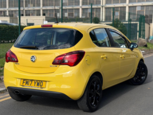 2017 Vauxhall Corsa 1.0i Turbo Ecoflex Design Euro 6 (s/s) 5dr in Yellow — image 4