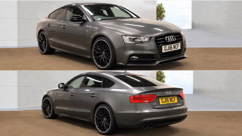 2016 Audi A5 2.0 Tdi Black Edition Plus Sportback Euro 6 (s/s) 5dr in Grey — image 1