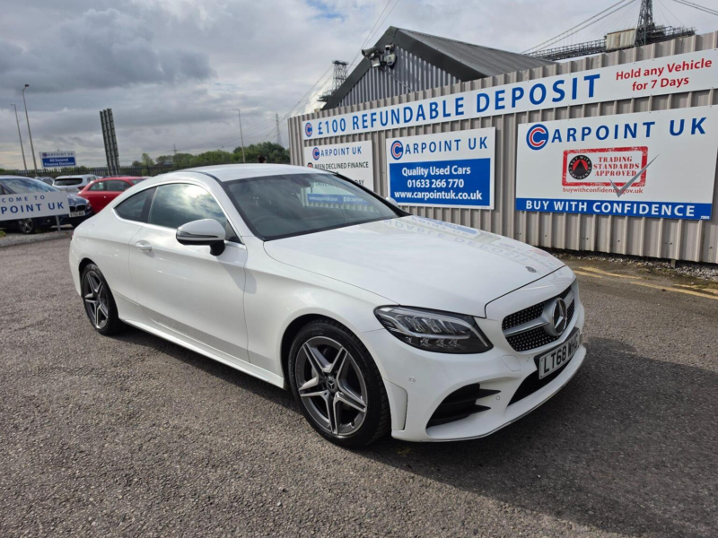 2018 Mercedes-Benz C Class 1.5 C200 Mhev Amg Line G-Tronic+ Euro 6 (s/s) 2dr in White — image 1