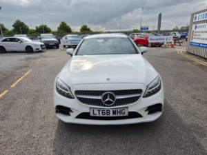 2018 Mercedes-Benz C Class 1.5 C200 Mhev Amg Line G-Tronic+ Euro 6 (s/s) 2dr in White — image 2