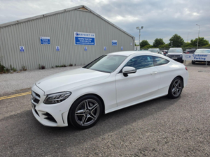 2018 Mercedes-Benz C Class 1.5 C200 Mhev Amg Line G-Tronic+ Euro 6 (s/s) 2dr in White — image 3