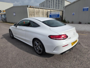 2018 Mercedes-Benz C Class 1.5 C200 Mhev Amg Line G-Tronic+ Euro 6 (s/s) 2dr in White — image 4