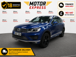 2018 Volkswagen Touareg 3.0 Tdi V6 R-Line in Blue — image 3