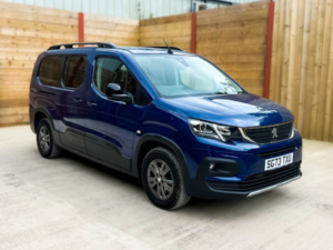 2023 Peugeot Rifter L2 Lwb 4 SEAT Auto Wheelchair Accessible Disabled Access Vehicle Wav in Blue — image 3