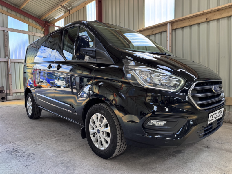 2022 Ford Transit Custom 2.0 Transit Custom Limited Dciv 320 L1 2.0l Ecoblue 170ps Automatic. 5 Seats. Fsh. in Black — image 1
