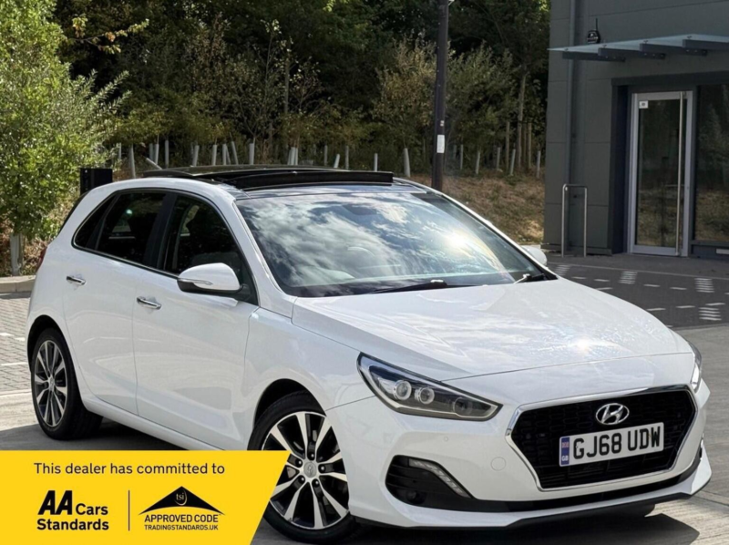 2018 Hyundai I30 1.4 T-Gdi Blue Drive Premium Se Dct Euro 6 (s/s) 5dr in White — image 1