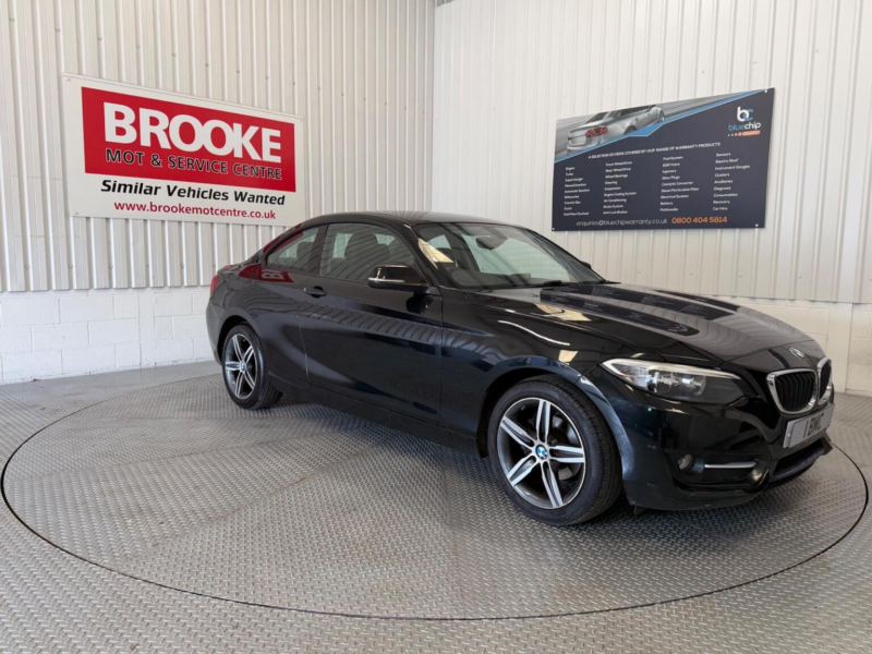 2017 BMW 2 Series 1.5 218i Sport Euro 6 (s/s) 2dr in Black — image 1