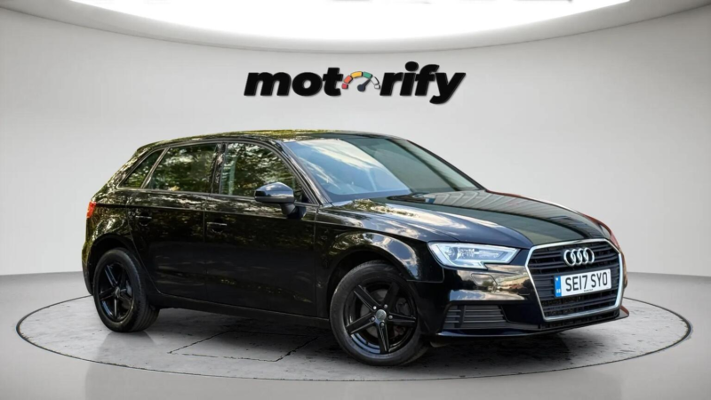2017 Audi A3 1.0 Tfsi Se Sportback Euro 6 (s/s) 5dr in Black — image 1