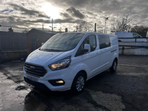 2019 Ford Transit Custom 2.0 320 Ecoblue Limited Crew Van L2 H1 Euro 6 5dr (6 Seat) in White — image 2