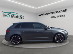 2017 Audi S3 2.0 Tfsi Black Edition Sportback S Tronic Quattro Euro 6 (s/s) 5dr in Grey — image 3