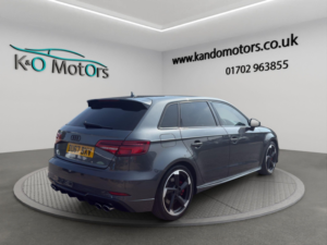 2017 Audi S3 2.0 Tfsi Black Edition Sportback S Tronic Quattro Euro 6 (s/s) 5dr in Grey — image 4