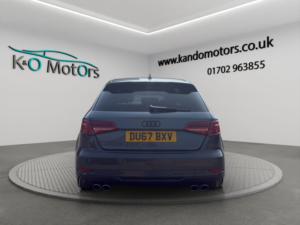 2017 Audi S3 2.0 Tfsi Black Edition Sportback S Tronic Quattro Euro 6 (s/s) 5dr in Grey — image 5