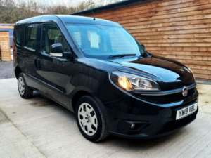2019 Fiat Doblo 2 SEAT Wheelchair Accessible Disabled Access Vehicle Wav in Black — image 3