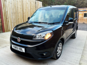 2019 Fiat Doblo 2 SEAT Wheelchair Accessible Disabled Access Vehicle Wav in Black — image 5