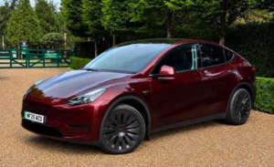 2025 Tesla Model Y Long Range Auto Rwd 5dr in Red — image 2