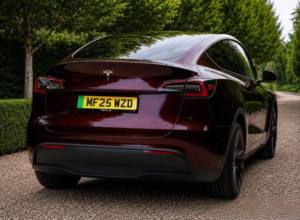 2025 Tesla Model Y Long Range Auto Rwd 5dr in Red — image 3