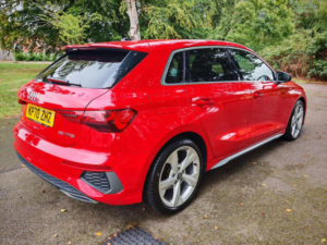 2020 Audi A3 1.5 Tfsi 35 S Line Sportback Euro 6 (s/s) 5dr in Red — image 4