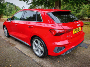 2020 Audi A3 1.5 Tfsi 35 S Line Sportback Euro 6 (s/s) 5dr in Red — image 6