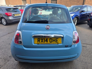 2014 Fiat 500 1.2 Pop Euro 6 (s/s) 3dr in Blue — image 4