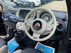 2022 Fiat 500 1.0 Mhev Dolcevita Euro 6 (s/s) 3dr in Blue — image 3