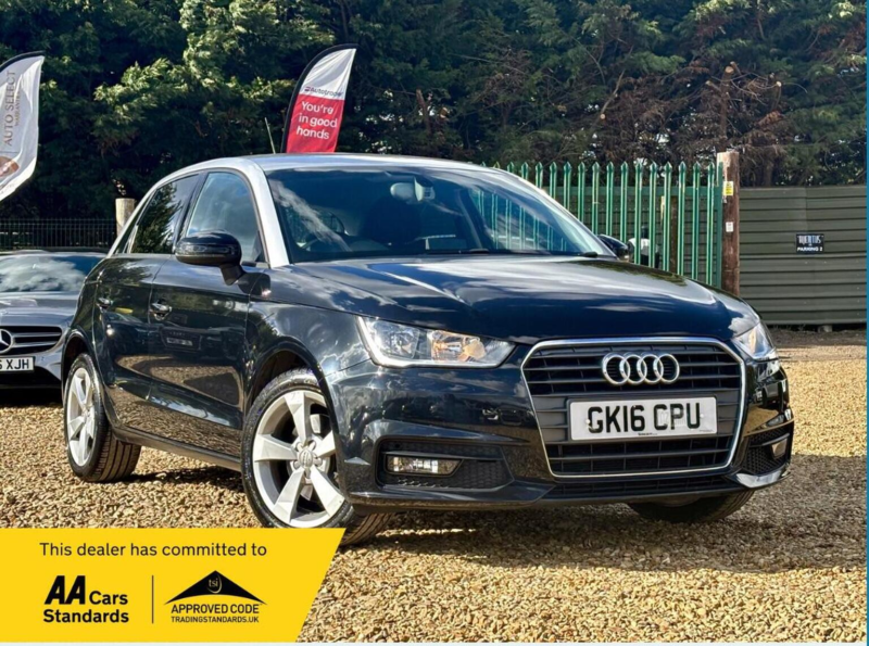 2016 Audi A1 1.4 Tfsi Sport Sportback S Tronic Euro 6 (s/s) 5dr in Black — image 1