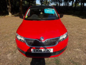 2018 Skoda Rapid Spaceback 1.0 Tsi Se Sport DSG Euro 6 (s/s) 5dr in Red — image 2