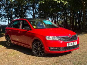 2018 Skoda Rapid Spaceback 1.0 Tsi Se Sport DSG Euro 6 (s/s) 5dr in Red — image 4