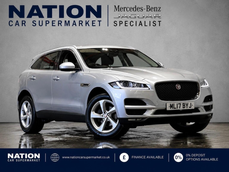 2017 Jaguar F-Pace 2.0 D240 Prestige Auto AWD Euro 6 (s/s) 5dr in Silver — image 1