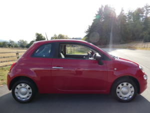 2018 Fiat 500 1.2 Pop Hatchback 3dr Petrol Manual Euro 6 (s/s) (69 Bhp) in Red — image 2