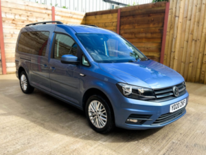 2020 Volkswagen Caddy Maxi Life 3 SEAT Auto Wheelchair Accessible Disabled Access Vehicle Wav in Blue — image 3