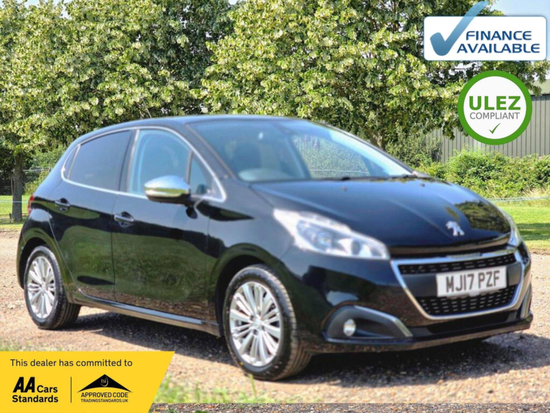 2017 Peugeot 208 1.2 Puretech Allure Eat Euro 6 (s/s) 5dr in Black — image 1