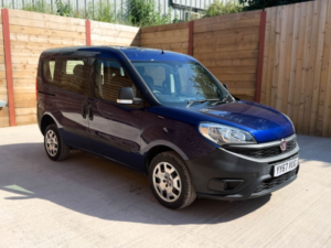 2018 Fiat Doblo 4 SEAT Petrol Wheelchair Accessible Disabled Access Vehicle Wav in Blue — image 2