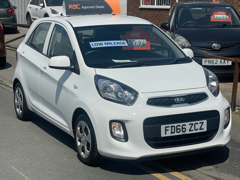 2017 Kia Picanto 1.0 1 Air Hatchback 5dr Petrol Manual Euro 6 (65 Bhp) in White — image 1