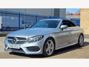 2016 Mercedes-Benz C Class 2.1 C220d Amg Line Cabriolet G-Tronic+ Euro 6 (s/s) 2dr in Silver — image 4