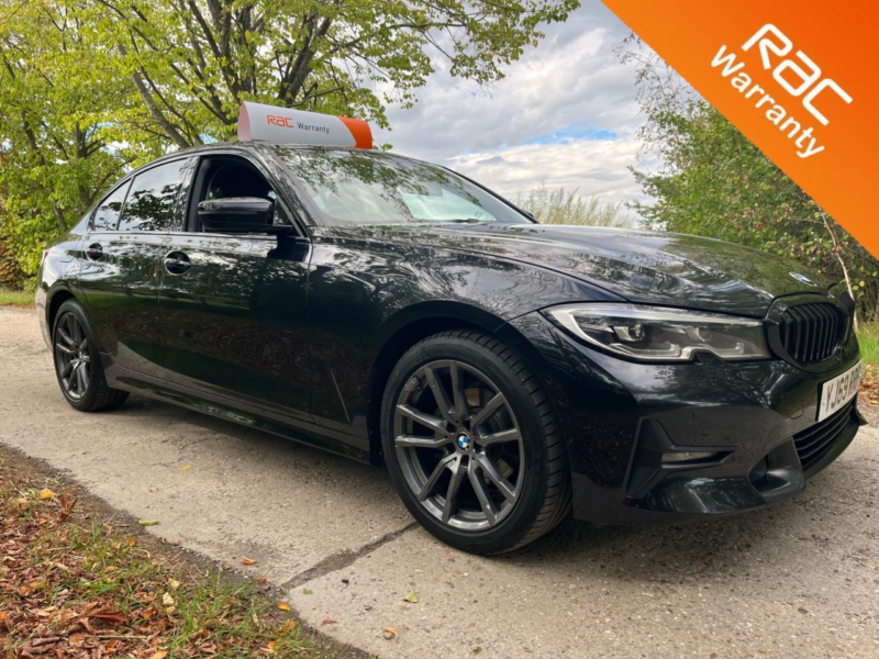 2020 BMW 3 Series 2.0 318d Sport Saloon 4dr Diesel Auto Euro 6 (s/s) (150 Ps) in Black — image 1