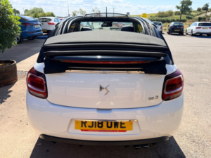 2018 Ds Automobiles Ds 3 Cabrio 1.2 Puretech Prestige Cabriolet 2dr Petrol Manual Euro 6 (s/s) (130 Ps) in White — image 3