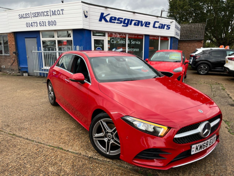 2019 Mercedes-Benz A Class 1.5 A180d Amg Line (premium) Hatchback 5dr Diesel 7g-Dct Euro 6 (s/s) (116 Ps) in Red — image 1