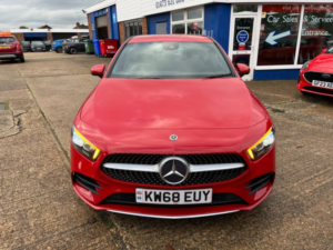 2019 Mercedes-Benz A Class 1.5 A180d Amg Line (premium) Hatchback 5dr Diesel 7g-Dct Euro 6 (s/s) (116 Ps) in Red — image 2