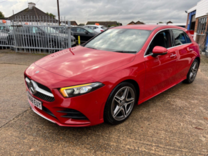 2019 Mercedes-Benz A Class 1.5 A180d Amg Line (premium) Hatchback 5dr Diesel 7g-Dct Euro 6 (s/s) (116 Ps) in Red — image 3